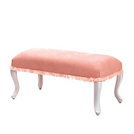 Cilek Romantic Collection Blush Velvet Upholstered Bench