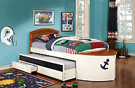 Furniture of America Voyager Captain Twin Bed