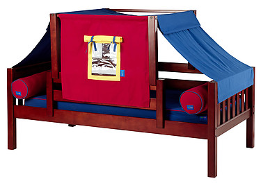 Maxtrix YO 29 Daybed with Back and Front Safety Rails and Top Tent