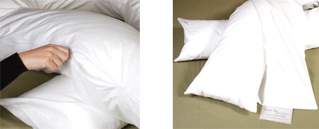 Moonlight Slumber Comfort U Maternity Body Pillowcase White Poly/Cotton