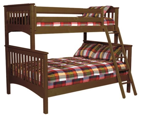 Bolton Furniture Mission Twin over Full Bunk Bed Cherry